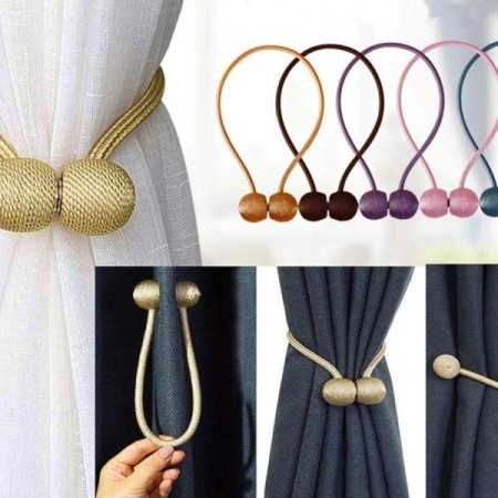 685af97fdcd2d Magnetic Curtain Buckle Holder (1 pair ) - Image 1
