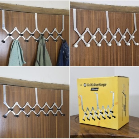 688ffb7b187f1 SS Flexible Door Hanger 13 Hook - Image 1