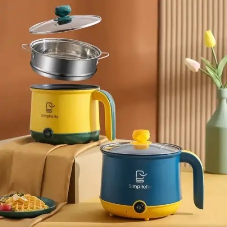 68cc5342beb2a Portable Electric Multicooker Cooking Pot With Steamer 2 Liter - Image 1